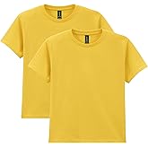 Gildan Unisex-Child Gildan Youth Heavy Cotton T-Shirt, Style G5000b, 2-Pack