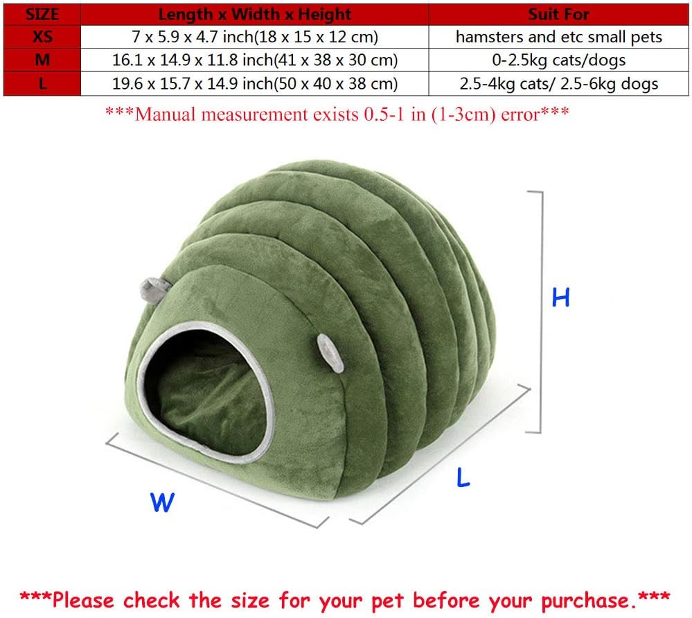 Cute Hamster House Bed, Winter Warm Fleece Sugar Glider Cave Bed Nest - Image 3