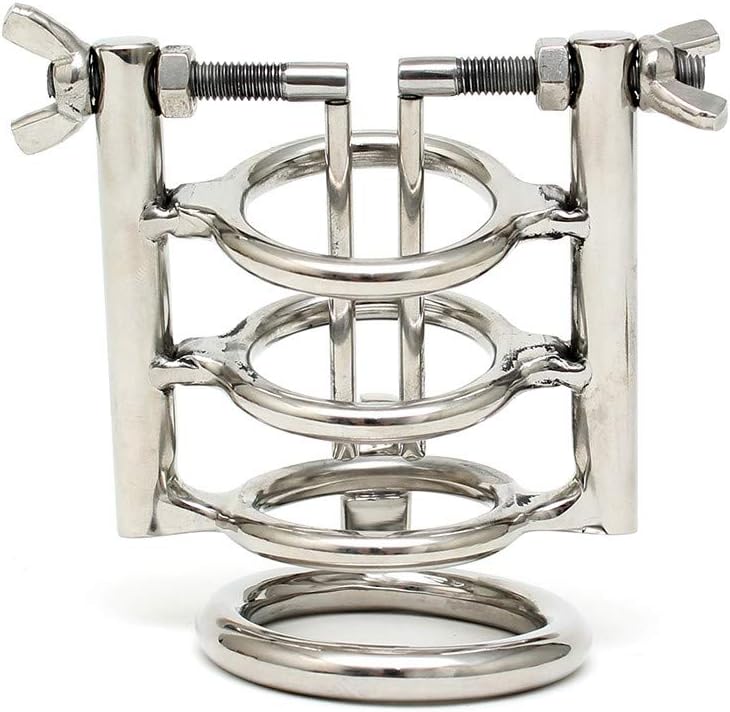 Rimba Urethral Stretcher with Cockring and Padlock, 200 g, Silver - Image 3