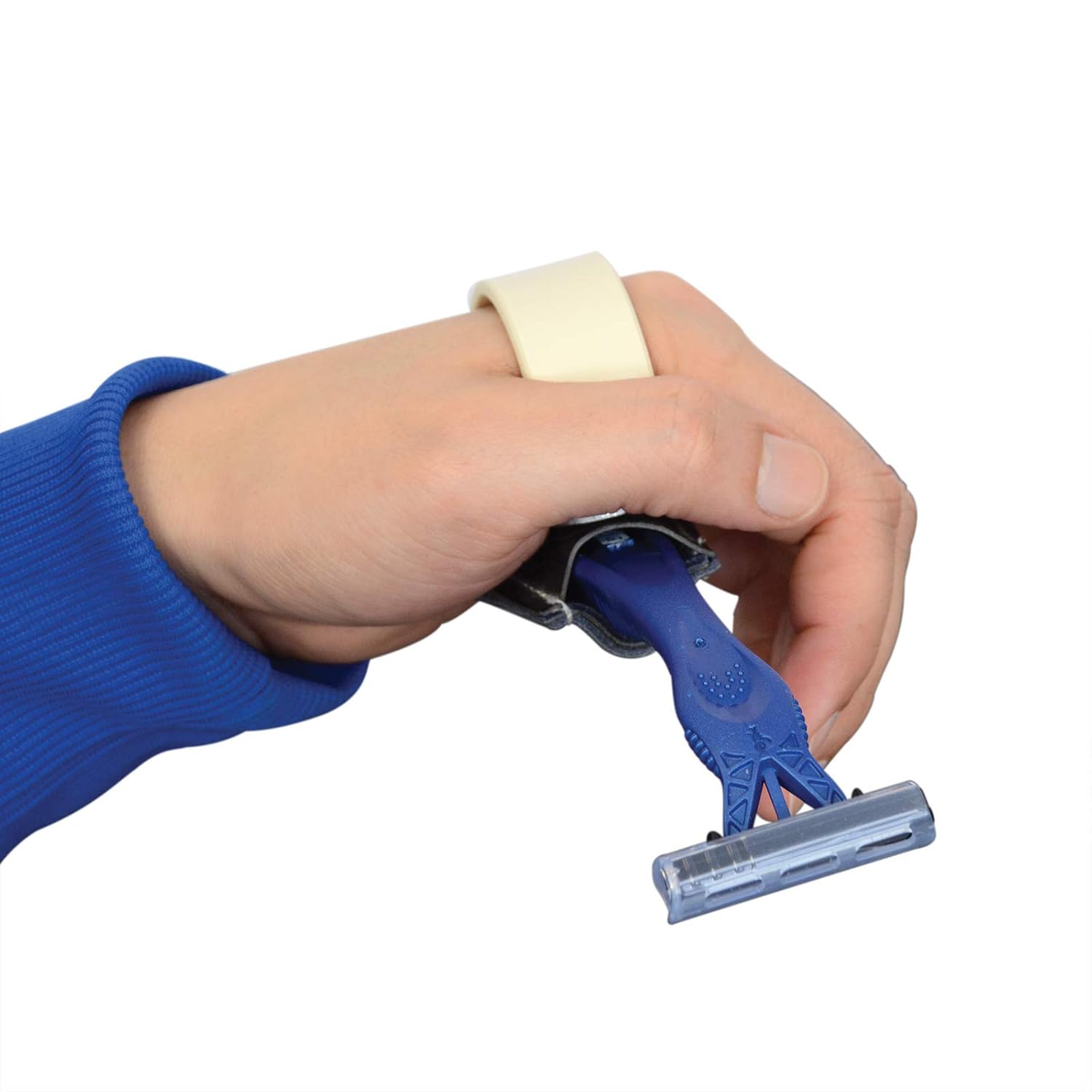 Sammons Preston Quadriplegic Palmar Clip with Double Pocket, Medical Device and Daily Living Tool for Quadriplegic and Weak Grasp Individual to Hold and Use Utensils and Small Handled Tools: Industrial & Scientific