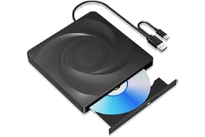 Wbacon External CD/DVD Drive for Laptop External DVD Drive, DVD Player Portable CD Reader for Laptop, CD Burner Compatible wi