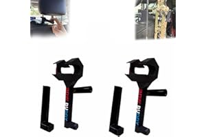 CAOZODLR Bow Buddy for Truck, Compound Bow Hanger for Truck and SUV Headrest,3.0 Twist-On Bow Holder - Tool-Free Installation with Rubber Spacer Protector for Hunting & Vehicle Transport (2pc)