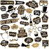 36 Pieces Birthday Photo Booth Prop Happy Birthday