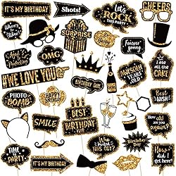 36 Pieces Birthday Photo Booth Prop Happy Birthday