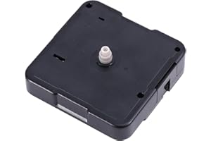 BTFO Clock Mechanism Replacement, Total Shaft Length 8mm Metal Quartz Clock 5168S Movement Replacement Motor Repair Parts (Black)