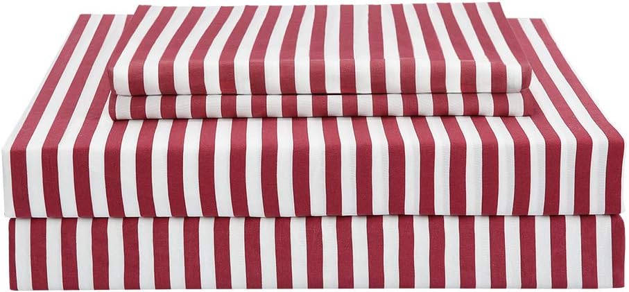 Best Red And White Stripe Bedding