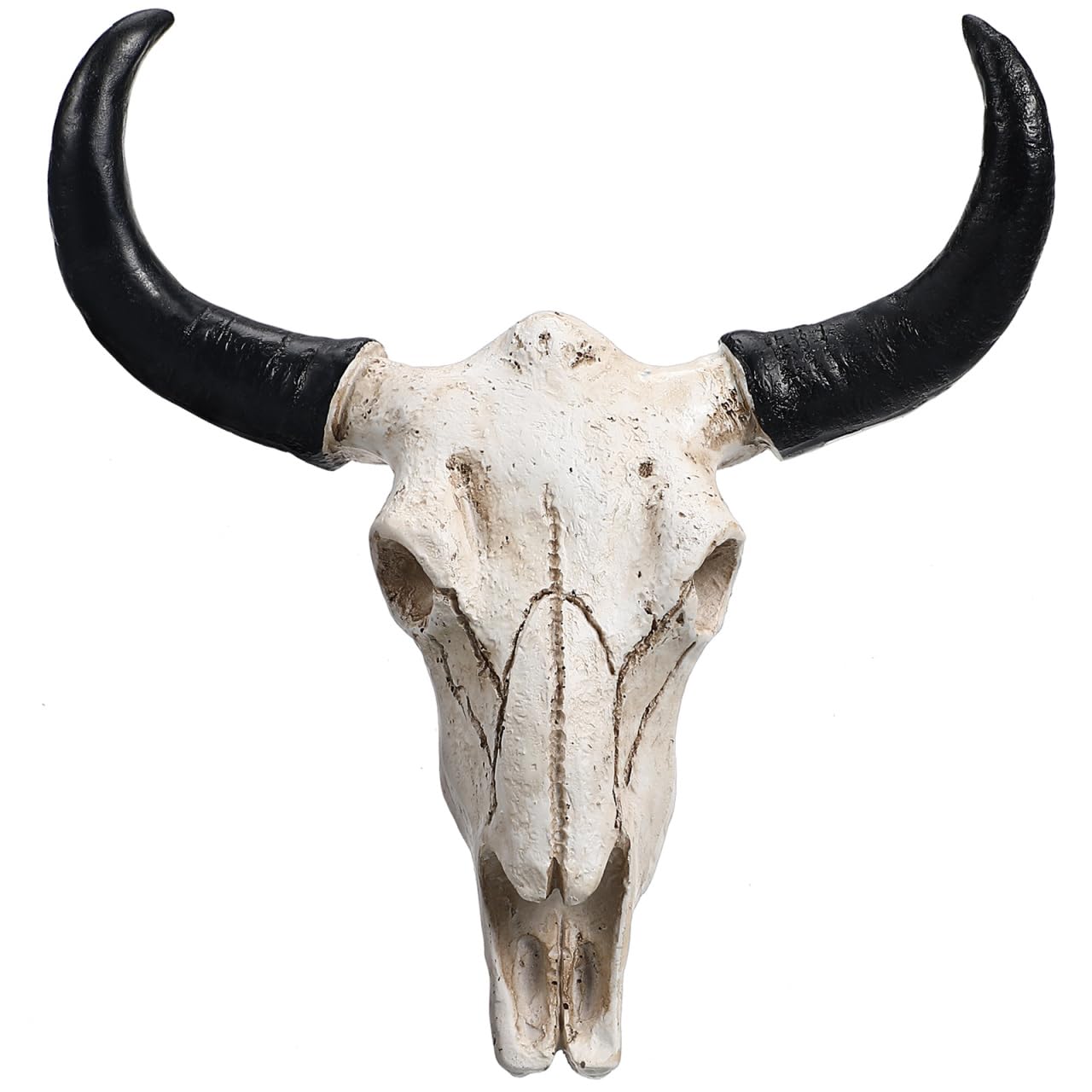 BESPORTBLE Cow Skull Wall Decor Cow Skull Bull Wall Decor Bull Horns Long Resin Long Horn Plaque Ornaments