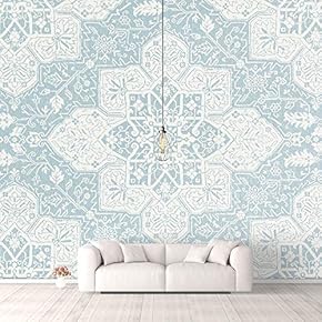 Wall Murals for Bedroom Traditional Flower Pattern Removable Wallpaper Peel and Stick Wall Stickers - 66x96 inches