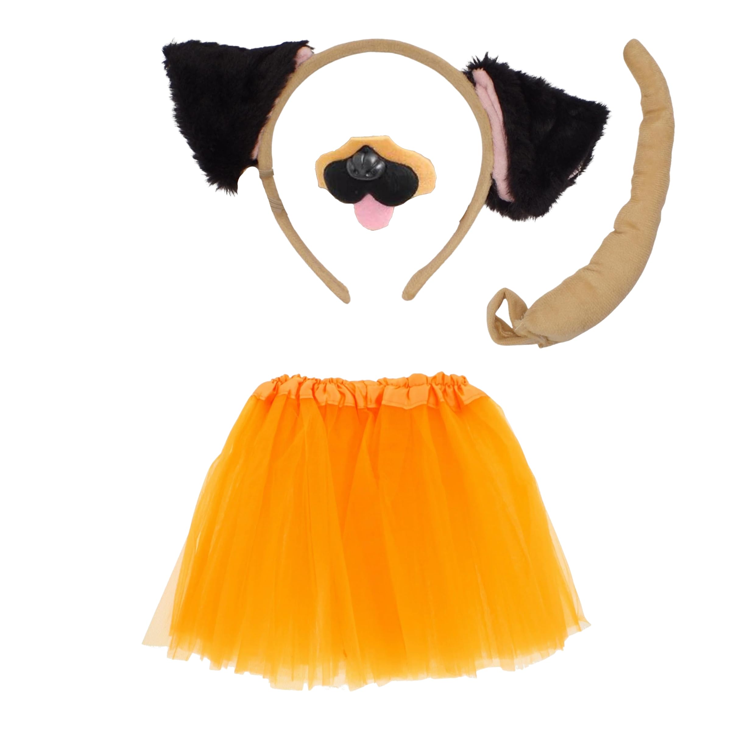 Topkids Accessories Tutu and Animal Headband Costumes for Kids, Girls Dressing Up Costumes, Fancy Dress, Toddler Dress Up, Unicorn Costume, Bunny Outfit, Frog Costume (Dog)