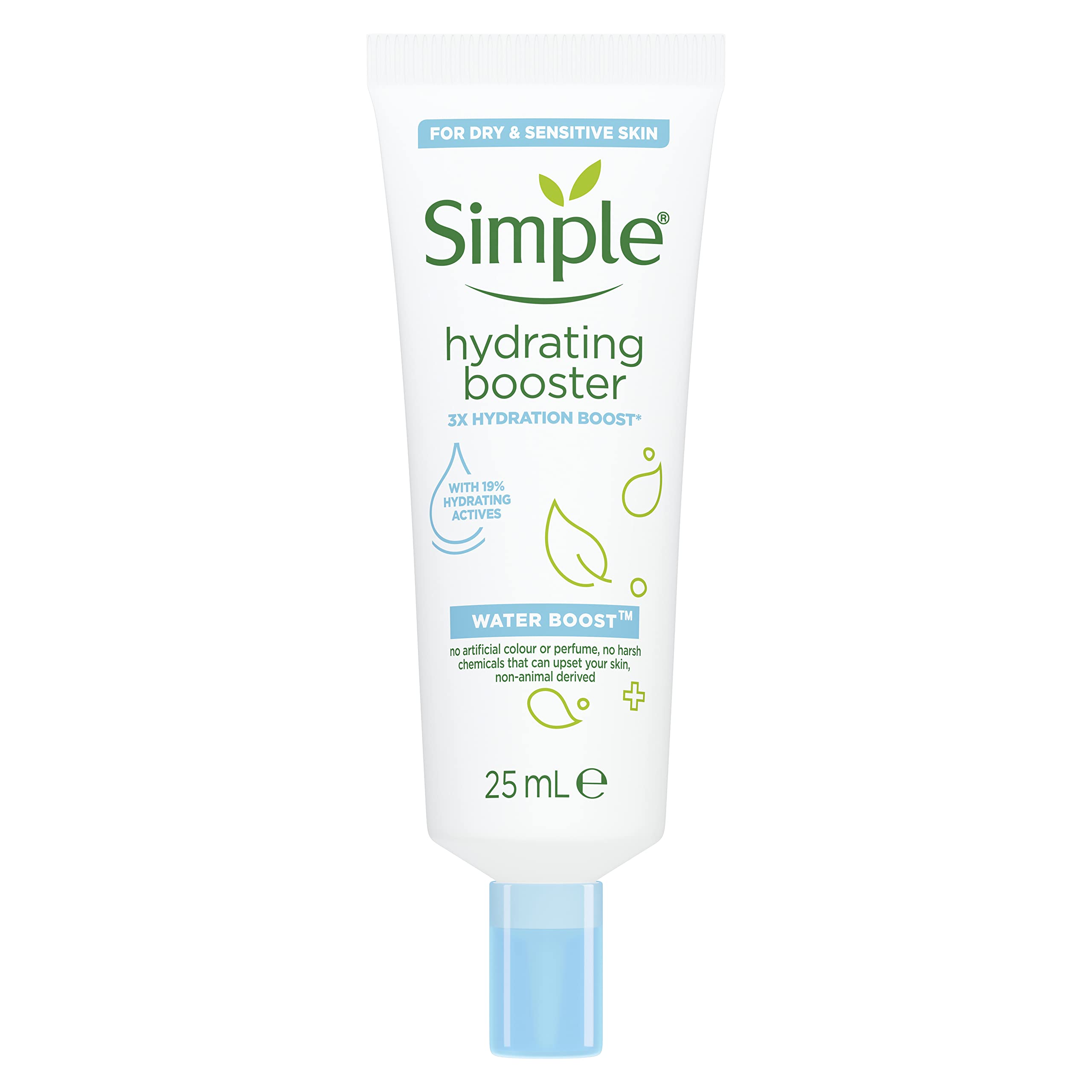 Simple Water Boost Hydrating Booster no harsh chemicals for dehydrated and dry skin 25 ml