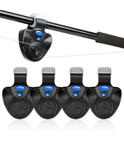 Fish Bite Alarm, Fishing Bite Alarm 4Pcs Metal Fishing Rod Pod Connectors Quick Release Bite Alarms Adapters Fishing Rod Alarm Bite Alarm Fishing Alarm Connector for : Sports & Outdoors