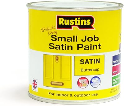 Rustins Small Job Satin Paint Buttercup 250ml