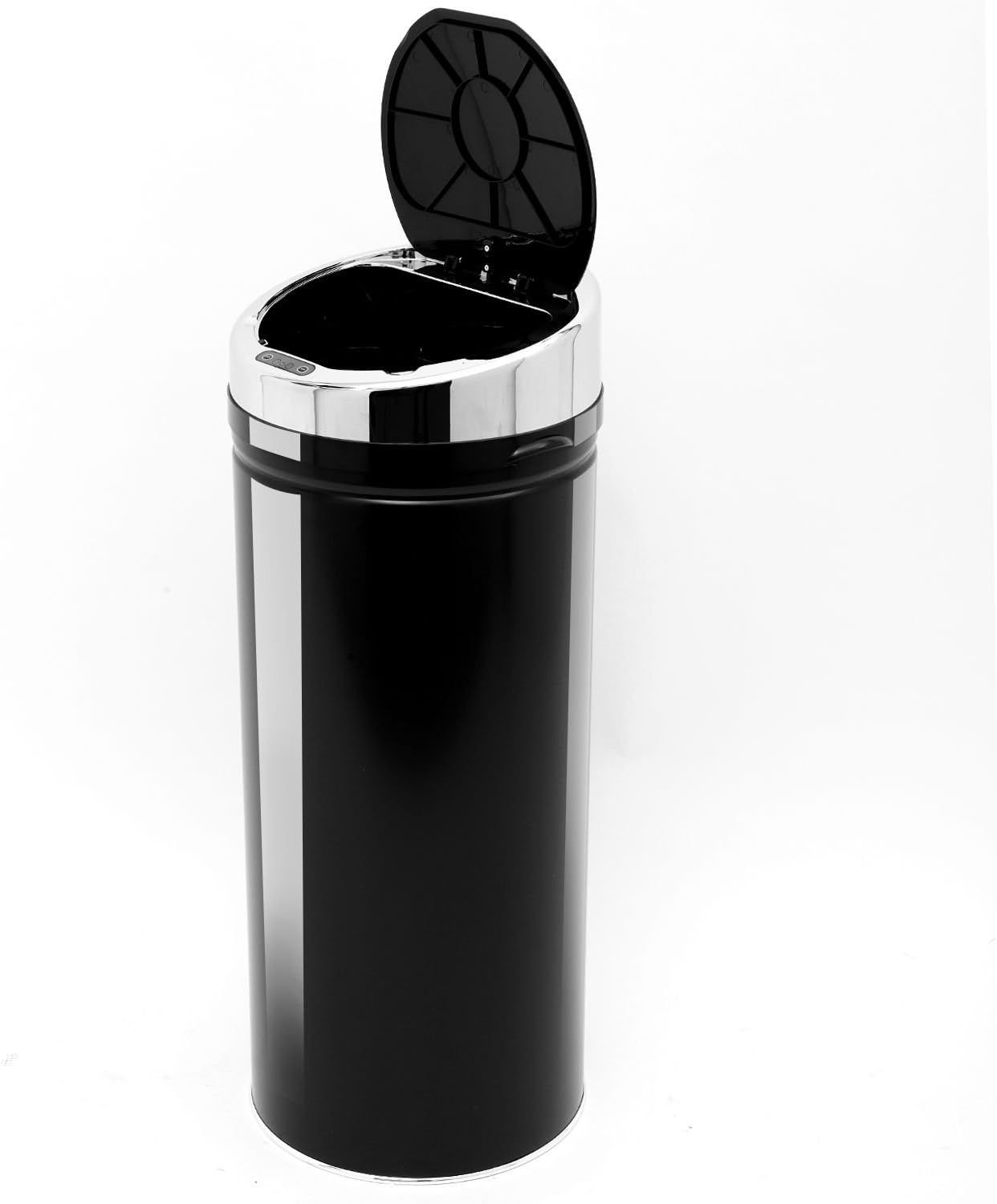 HOMCOM Stainless Steel Sensor Bin, 42L Kitchen Touch Bin, Automatic Trash Can with Inner Bucket, Soft Close, Dustbin, Black