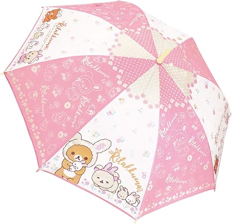 Amazon Co Jp ジェイズプランニング 長傘 リラックマフラワー ピンク 55cm 服 ファッション小物