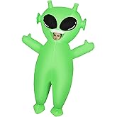 NISUNS Alien Costume Inflatable Costume for Adult & Kids Funny Halloween Costumes Blow up Cosplay