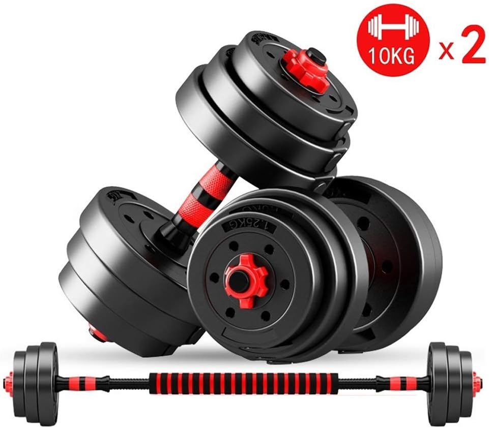 Hanteln HantelSet mit justierbarem Gewichten (10kg X 2) Einstellbare Hantel for Gewichtheben