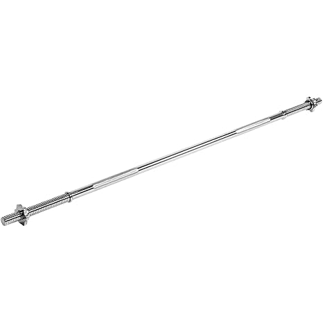 MOVIT® Profi Langhantelstange, Varianten 120 140 160 183 cm x 30mm, verchromt, gerändelt, mit Sternverschlüssen