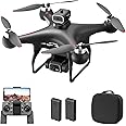 GoolRC S116 Drone with 4K Camera for Adults, RC Quadcopter with Obstacle Avoidance, Optical Flow, Trajectory Flight, Headless Mode, Gravity Sensor, Brushless Motor, Storage Bag and 2 Batteries (Black)