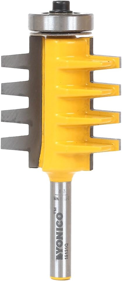 Yonico 15131q - Finger Joint Router Bit, Stock Size: Up to 1-1/4" - 1/4" Shank, 1/4 Inch