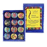 Lasa Aromatics Natural Solid Perfumes 12 Fragrance Wheat Germ Oil With Bee Wax