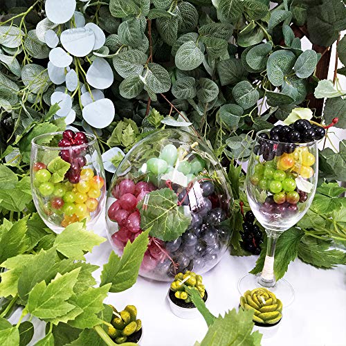 image for windiy Supla 10 Pack Assorted Artificial Grapes Frosted Grape Clusters