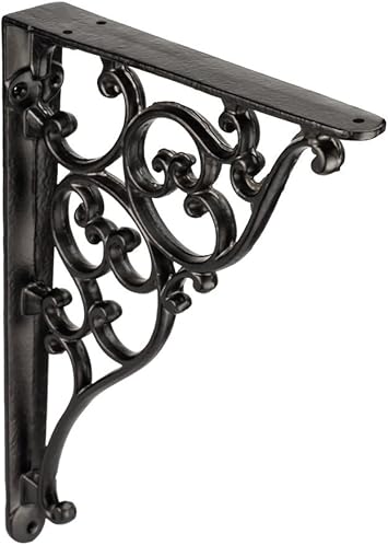 Amazon Com Richelieu Hardware Bp9444280900 Decorative Shelf Support Bracket 11 Rustic Matte Black Home Improvement