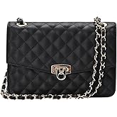 GEMIU Quilted Crossbody Bags For Women, Shoulder Bag Leather Purses For Women With Chain Strap Trendy