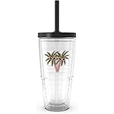 Tervis Bouffants and Broken Hearts - Peeping Palms Made in USA Double Walled Insulated Tumbler Travel Cup Keeps Drinks Cold & Hot, 24oz with Straw Lid, Classic