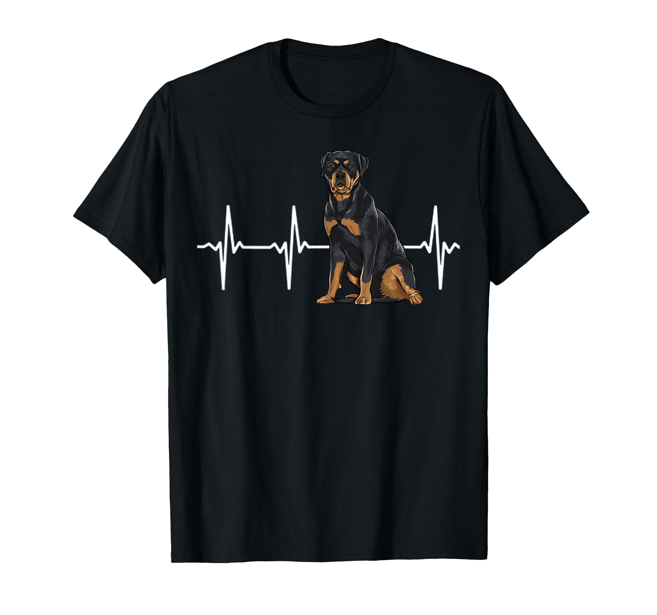 Rottweiler Heartbeat Dog Lover T-Shirt