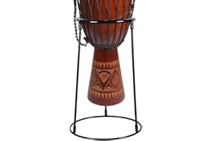 African Drum Stand,Carbon Steel Adjustable Drum Floor Stand | Percussion Standing Support, Stable Instrument Holder for Home,