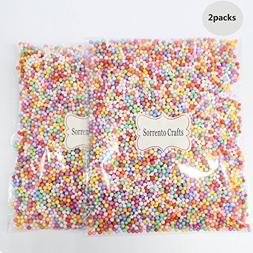 Styrofoam Balls For Foam Slime DIY Wedding Party Decoration 2packs(Approx 2x20000pcs) (Mixed colors 1)
