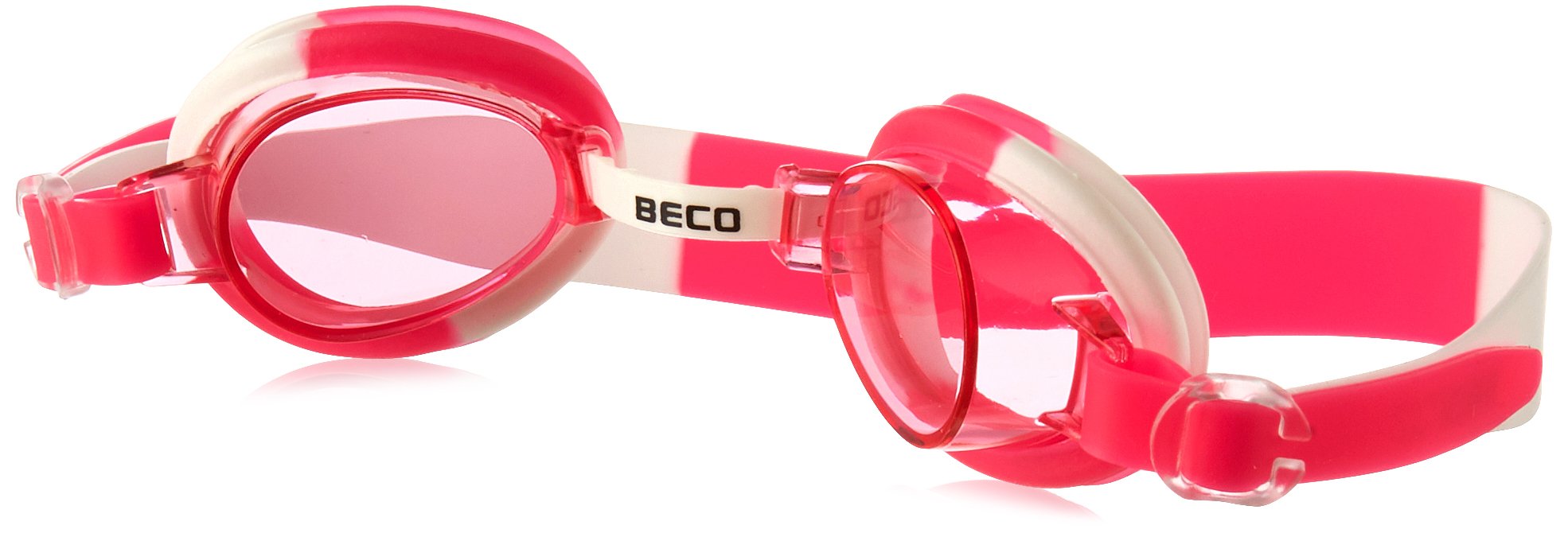 Beco Unisex Youth Halifax Children's Swimming Goggles, White/Pink, One Size