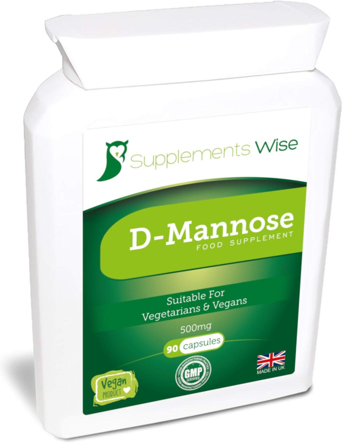 D-Mannose Capsules, 500mg x 90, Cystitis Treatment for Women, UTI Prevention, D Mannose Tablets for Urinary Infections - Image 3
