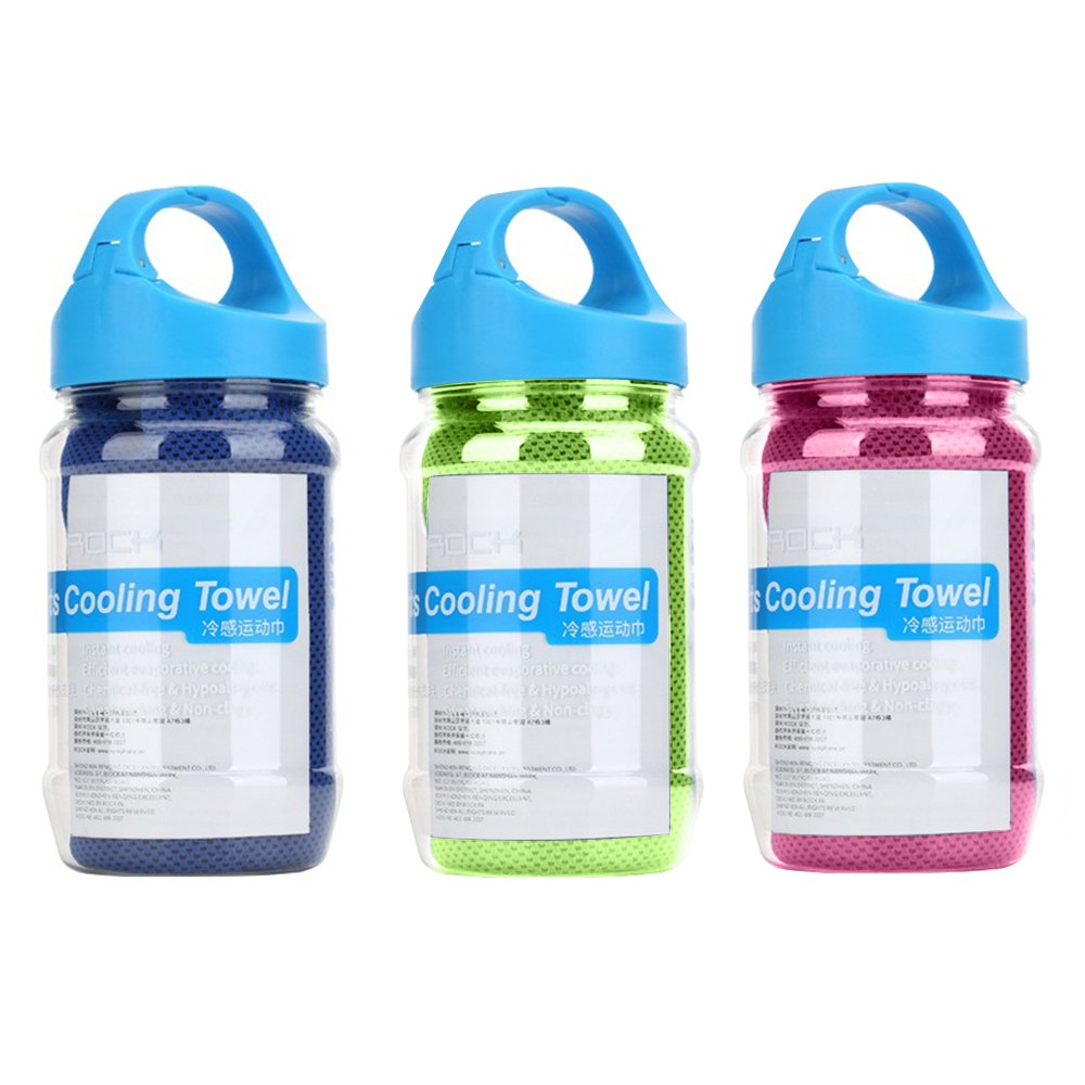 Cooling Towel for Instant Relief Microfiber - Stay Cool for Yoga Travel Climb Golf Workout Swimming Gym Yoga Travel Camping Fitness Sweat Towel