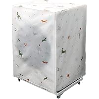 slientC Washing Machine/Dryer Cover for Front Load Machine, Washer Cover Protector with Zipper Design for Easy Use…