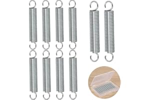 NADUSEP 10 Pcs SP 9600 Stainless Steel Extension Spring 1/4 Inch x 1-1/2 Inch Spring Extension 0.035 Inch Mechanical Extension Springs