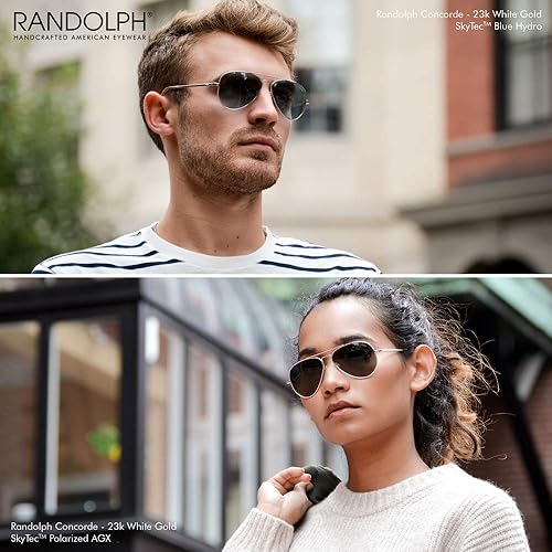 Randolph USA Concorde Classic Aviator Sunglasses for Men or
