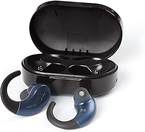 Wireless Bluetooth Earbuds 5.0 with Charging Case and Mic for iPhone Android Cell Phones Headset IPX5 Waterproof Earphones in Ear TWS Deep Bass Stereo Headphones for Sports-Blue