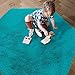junovo Ultra Soft Rug for Nursery Children Room Baby Room Home Decor Dormitory Hexagon Carpet for Playhouse Princess Tent Kids Play Castle, Diameter 4.6 ft, Teal Blue