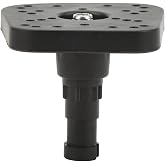 Acouto Adjustable Universal Fishfinder Mount, EasyRemove Sounder Bracket for Marine Electronics, ABS and Metal Construction for Stability