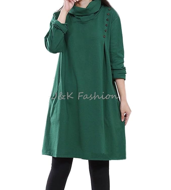 oversized turtle neck dress