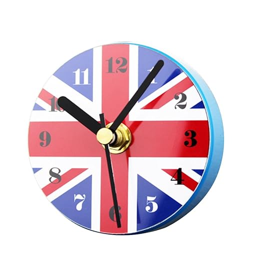 VORCOOL Reloj magnético con bandera de Inglaterra, imanes para ...