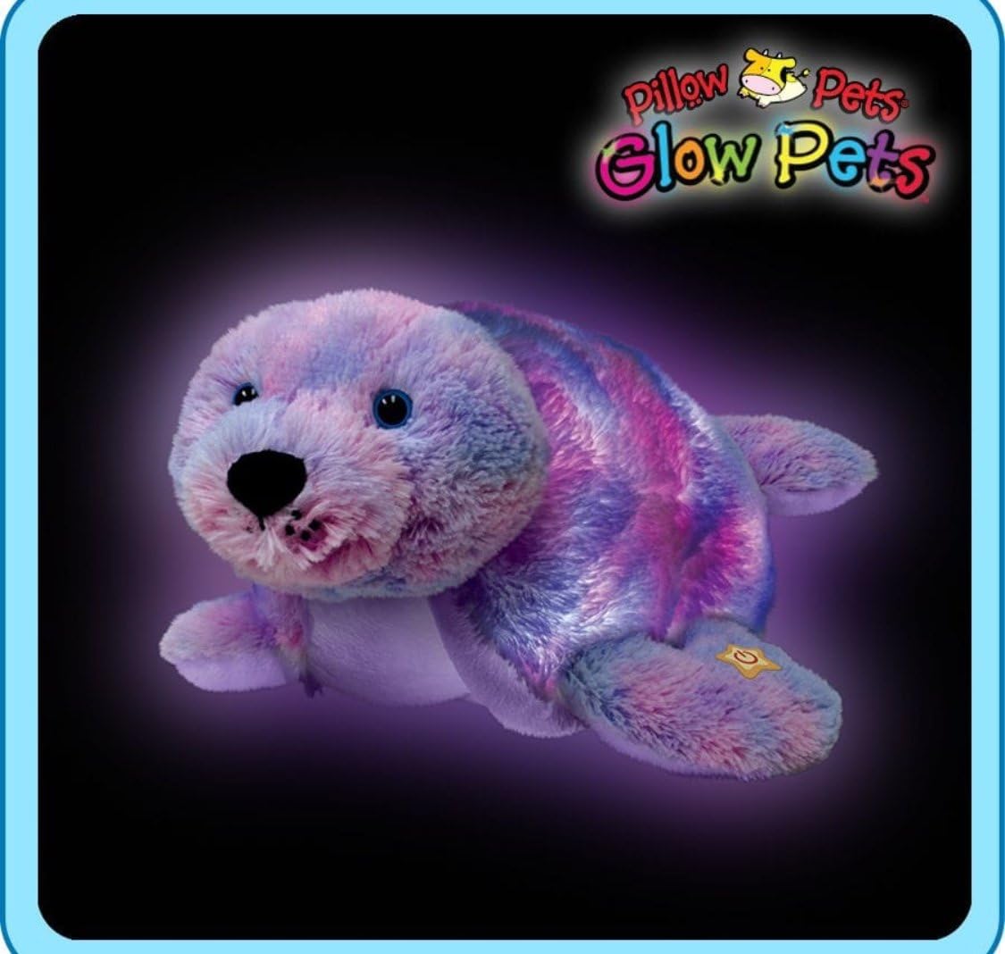 Amazon Com Glow Pets Pillow Pets Seal 16 Opens To A 15 Inch