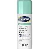 CETAPHIL Gentle Clear Repairing Post-Acne Serum, Retinol Alternative, Oil Free Serum for Sensitive Skin, 1 Fl Oz, Bakuchiol, Improves Skin Tone & Post-acne Marks, Dermatologist Recommended Brand