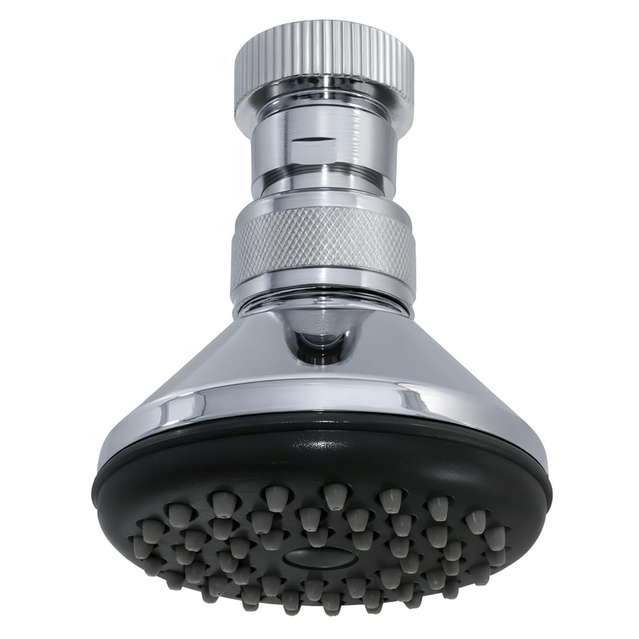 Daloual Deluxe Shower Head with Anti-Limescale Nozzles Diameter 70 mm - 46 Nozzles - 3/4 Inch Connection
