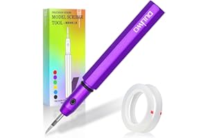 DULIWO Model Scriber Tool, Tungsten Steel Blades 0.15mm,Precision Engraving & Scribing Tool for Gundam,RG Models,Plastic & Resin Kits, Panel Line Scriber,Hobby Scribing Set,Purple