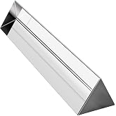 Amlong Crystal 6 inch Optical Glass Triangular Prism for Teaching Light Spectrum Physics and Photo Photography Prism, 150mm