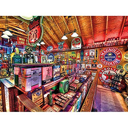 MasterPieces Wheels Collection Vintage Pickers Jigsaw Puzzle, Art by Linda Berman, 750-Piece