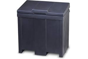 Equinox Desert Planter AL-01664BK Salt/Sand/Ice Melt/De-Icer Outdoor Storage Bin One Size Black