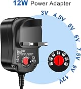 SoulBay 12W Universal AC DC Power Adapter 3V-12V 1000mA 8 Plugs Router Speaker view 2